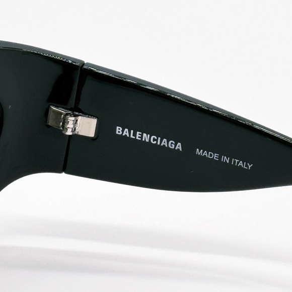 NEW OVERSIZED BALENCIAGA SUNGLASSES, GREEN BALENCIAGA EYEWEAR BB0228S - Picture 14 of 14